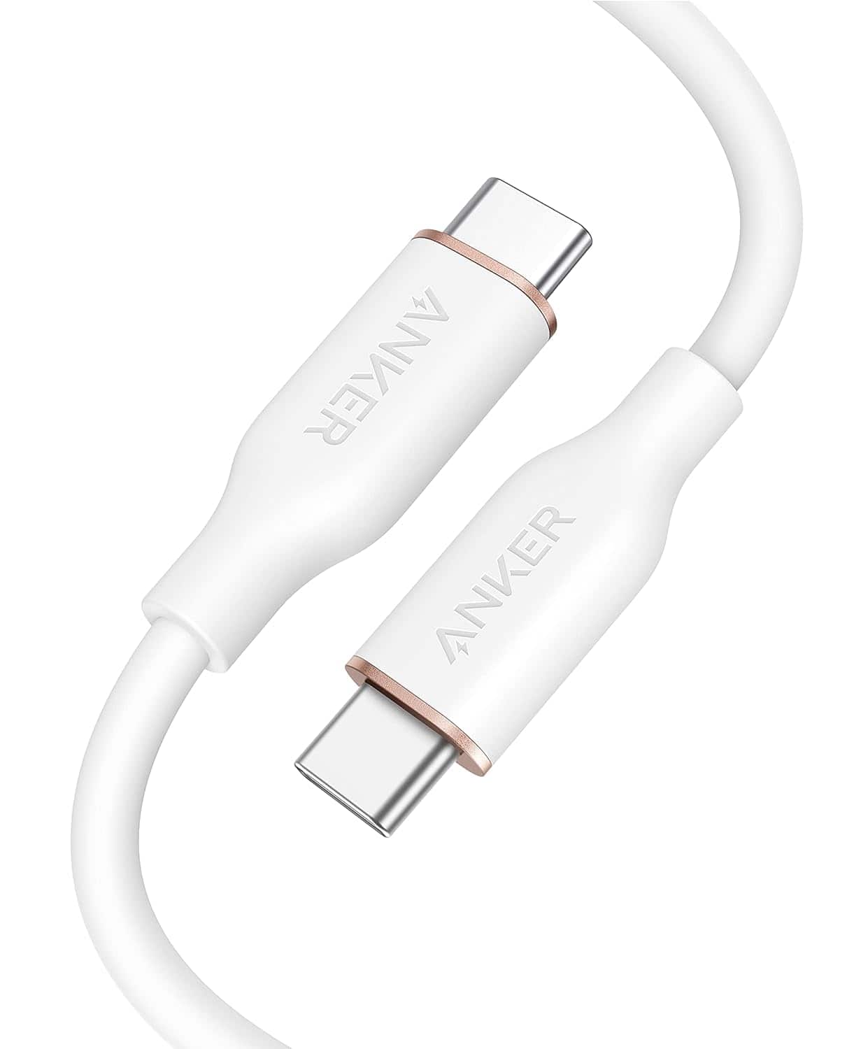 Anker - USB C Cable, Type C Flow Cord（3ft） - White