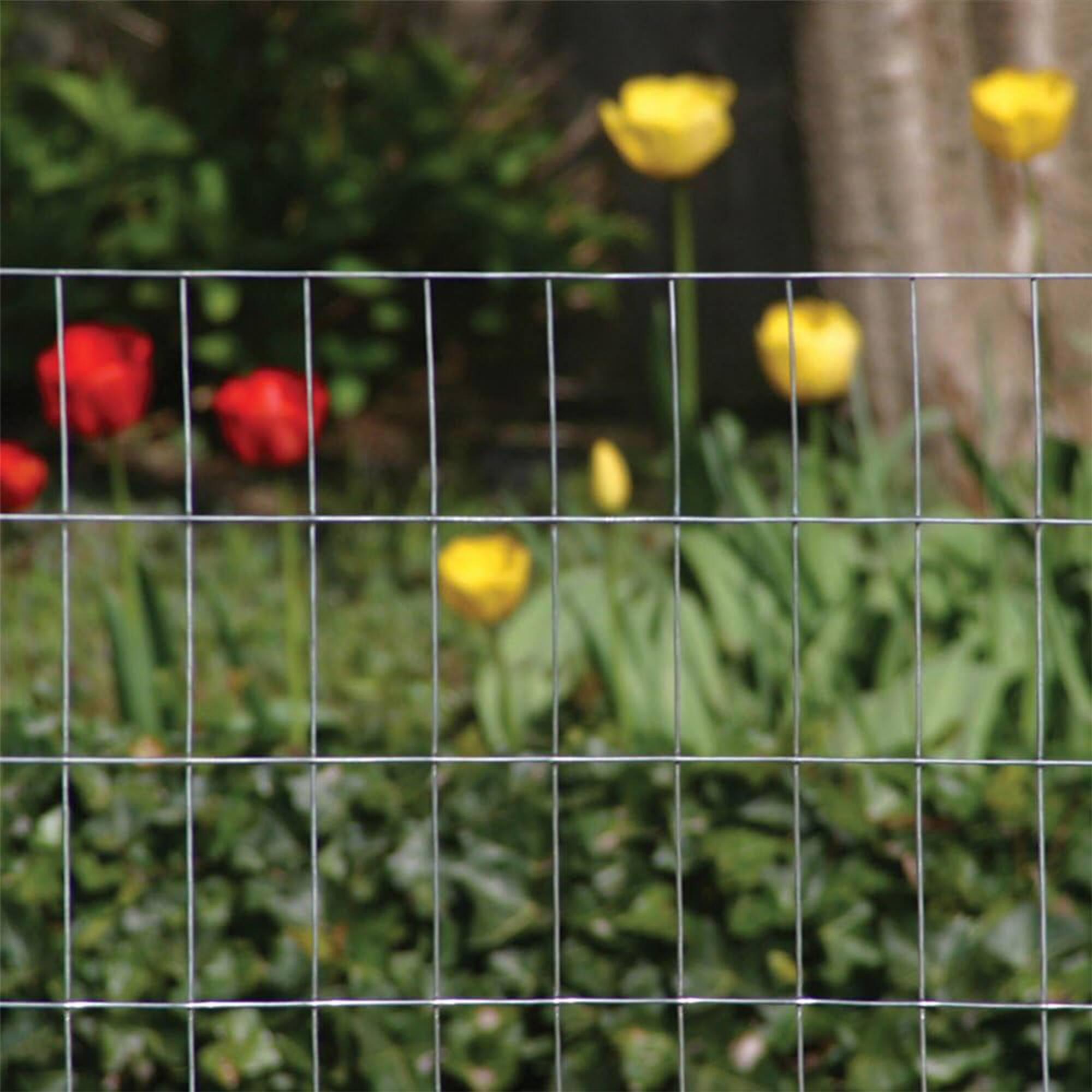 Alt View 4. YardGard - YardGard 12.5 Gauge Galvanized Welded Wire Fence for Lawn & Plant Care Products - Silver.