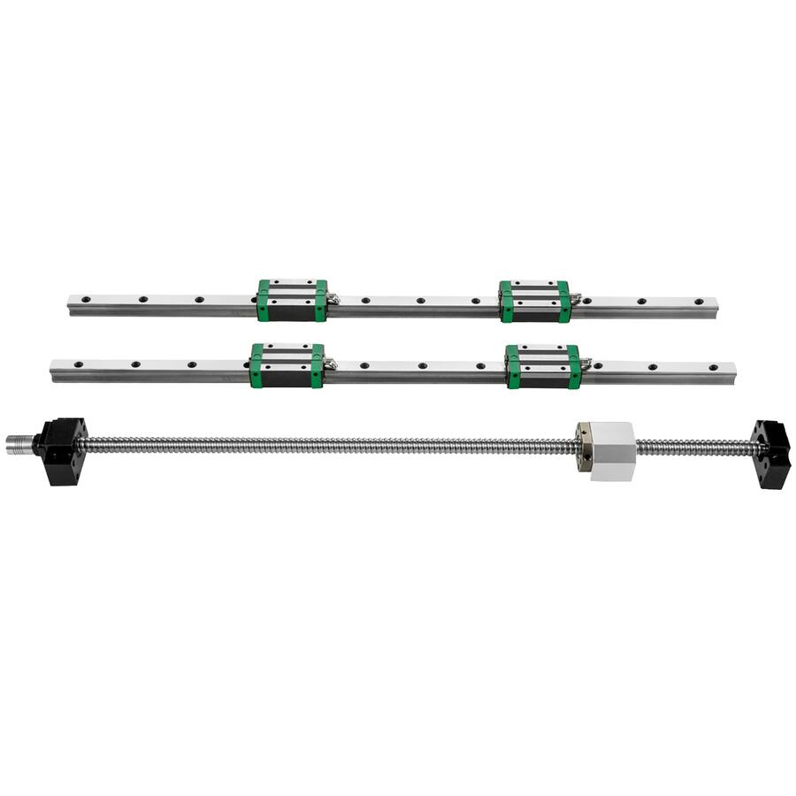 VEVOR Linear Guide Rail 2Pcs HGR20 1500mm Linear Slide Rail with 1Pcs ...