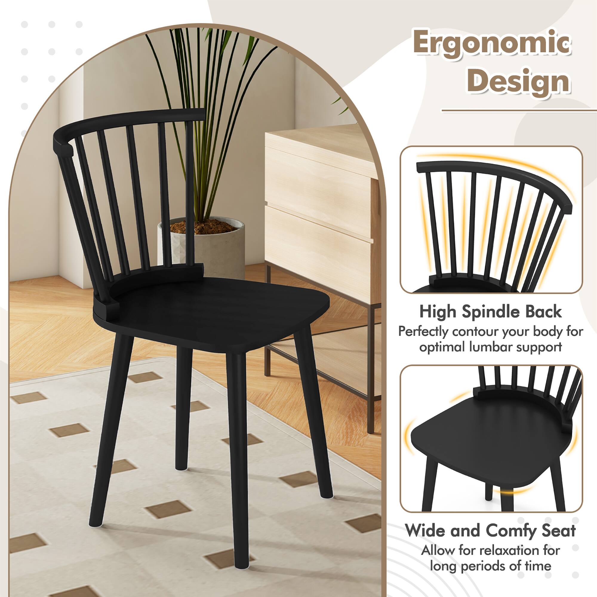 Ergonomic Design

High Spindle Back
Perfectly contour your body for optimal lumbar support

Wide and Comfy Seat
Allow for relaxation for long periods of time