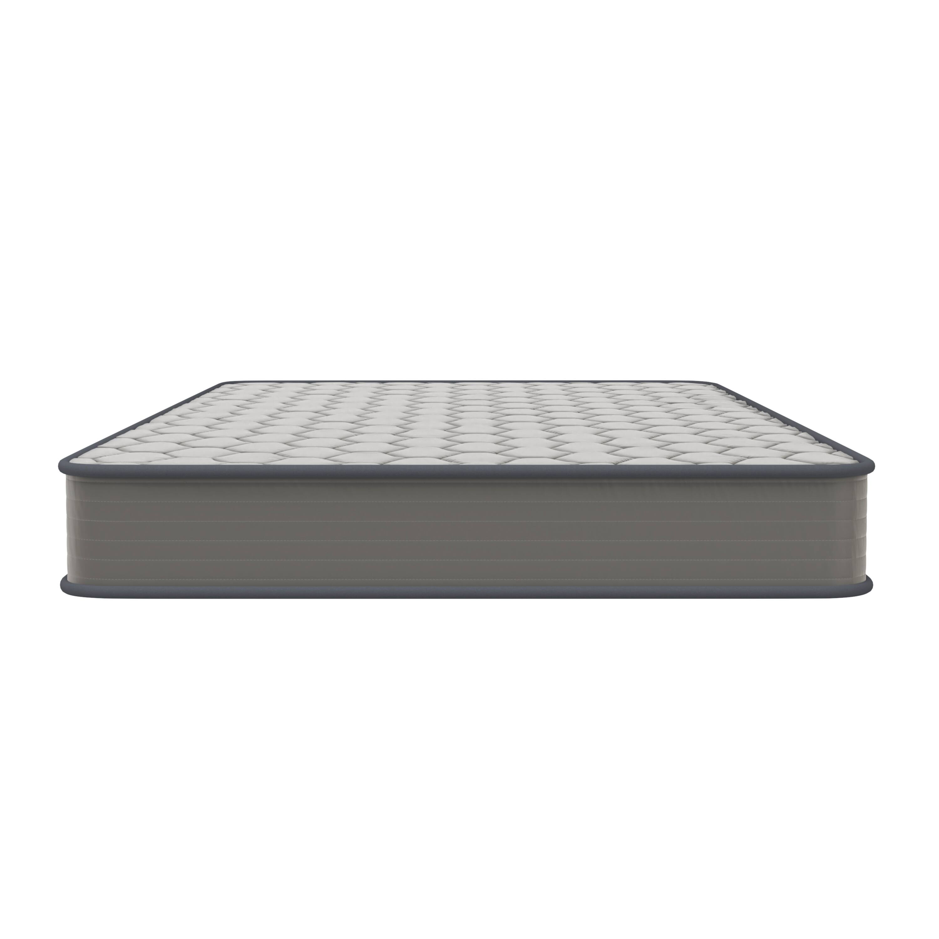 Alt View 10. Emma + Oliver - Medium Firm Hybrid Innerspring Mattress in a Box with Knit Fabric Top - Gray.