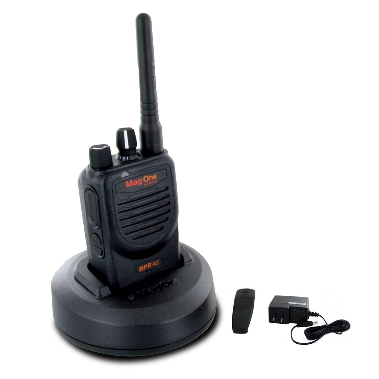 Motorola Solutions - Motorola BPR40 Mag One Series 4W 8-Channel UHF Two-Way Radio (BPR40-U8) - Bundle - Black