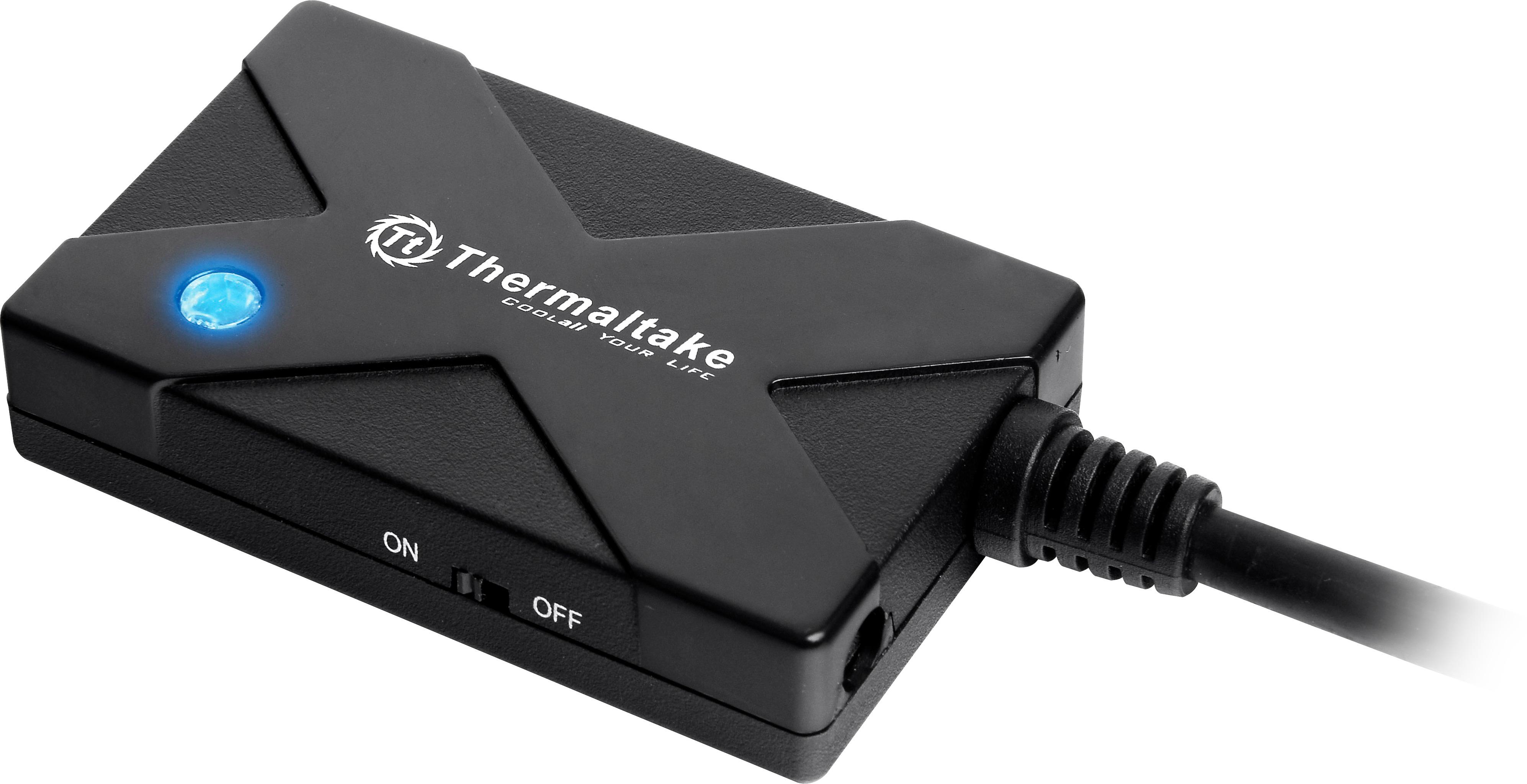 Thermaltake Quicklink Usb 3 0 Adapter For 2 5 And 3 5 Sata Drives Rc Updated St0038u Best Buy