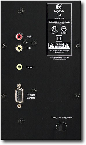 frugthave Vær forsigtig patient Best Buy: Logitech Z-4 2.1 Multimedia Speaker System (3-piece) Black  970175-0403