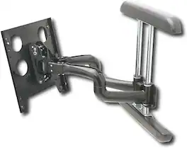 Chief - PNRUB, Large Flat Panel Swing Arm Wall Display Mount - 25 Inch Extension - Black