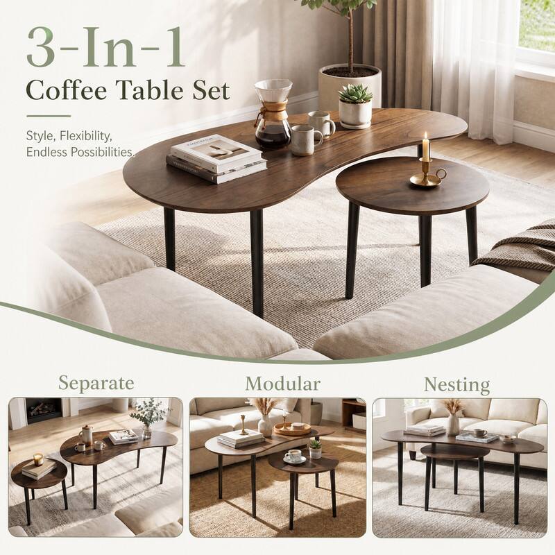 3-In-1 Coffee Table Set

Style, Flexibility, Endless Possibilities.

Separate Modular Nesting