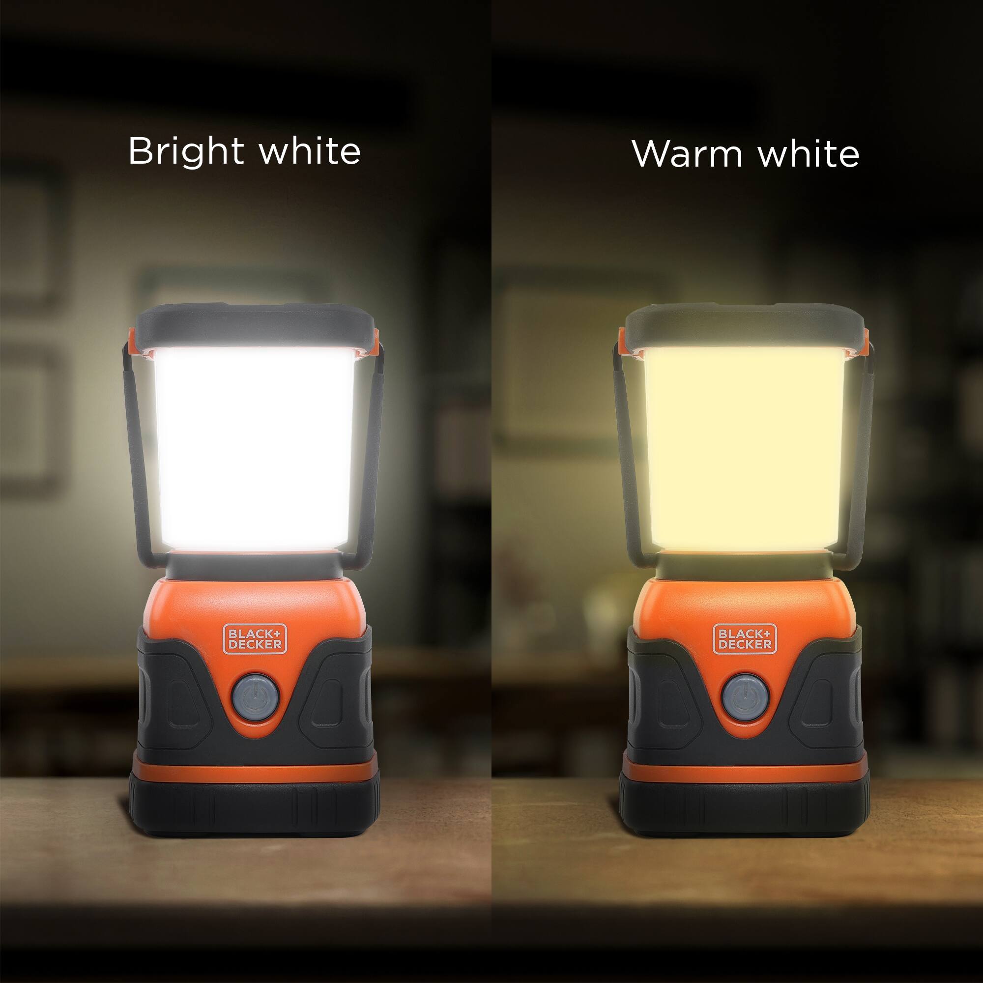 Bright white  
Warm white  
BLACK+ DECKER  
BLACK+ DECKER
