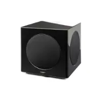 MartinLogan - Abyss 10, 10” Hybrid, Powered Subwoofer, with Magnitude 1.6kW Amplifier, Sub Control App, and Wireless Built-In - Gloss Black - Front_Zoom