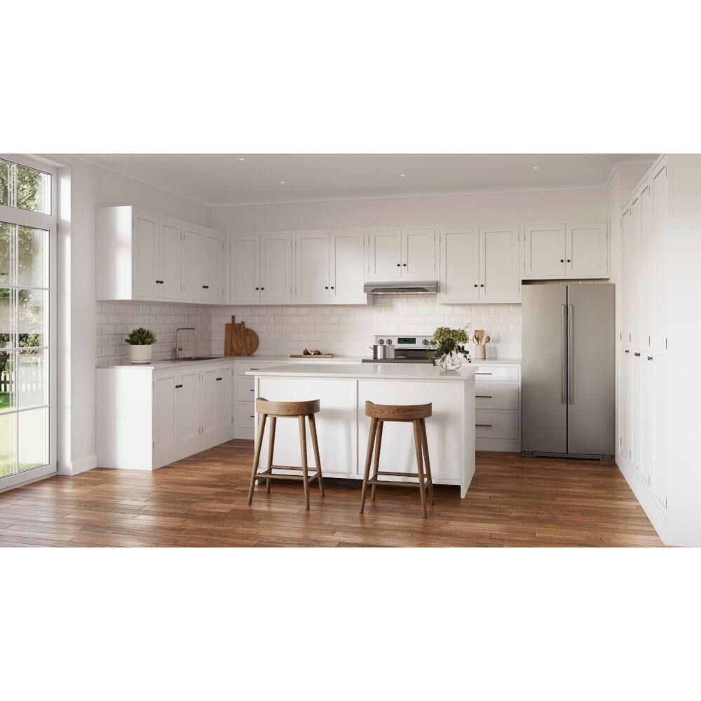 Alt View 11. Broan - Alta 30-Inch 350 MAX Blower CFM 1.5 Sones Range Hood - Stainless Steel.