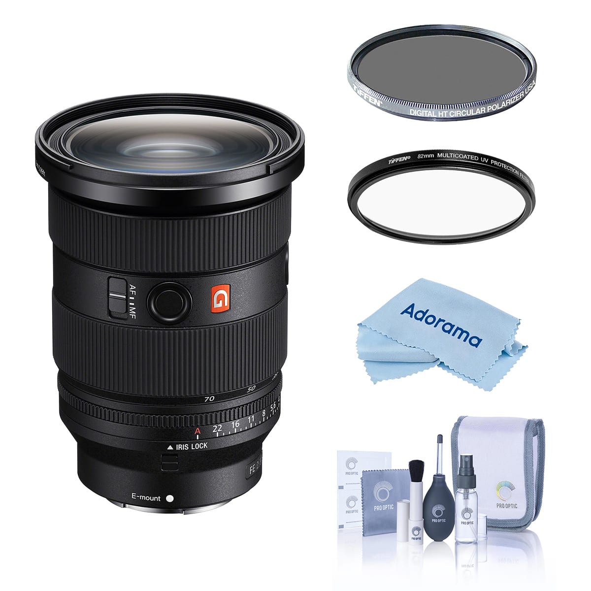 Bundle - Sony - FE 24-70mm f/2.8 GM Lens, with Tiffen 82mm UV and CPL Filters price history on PriceWatchPro