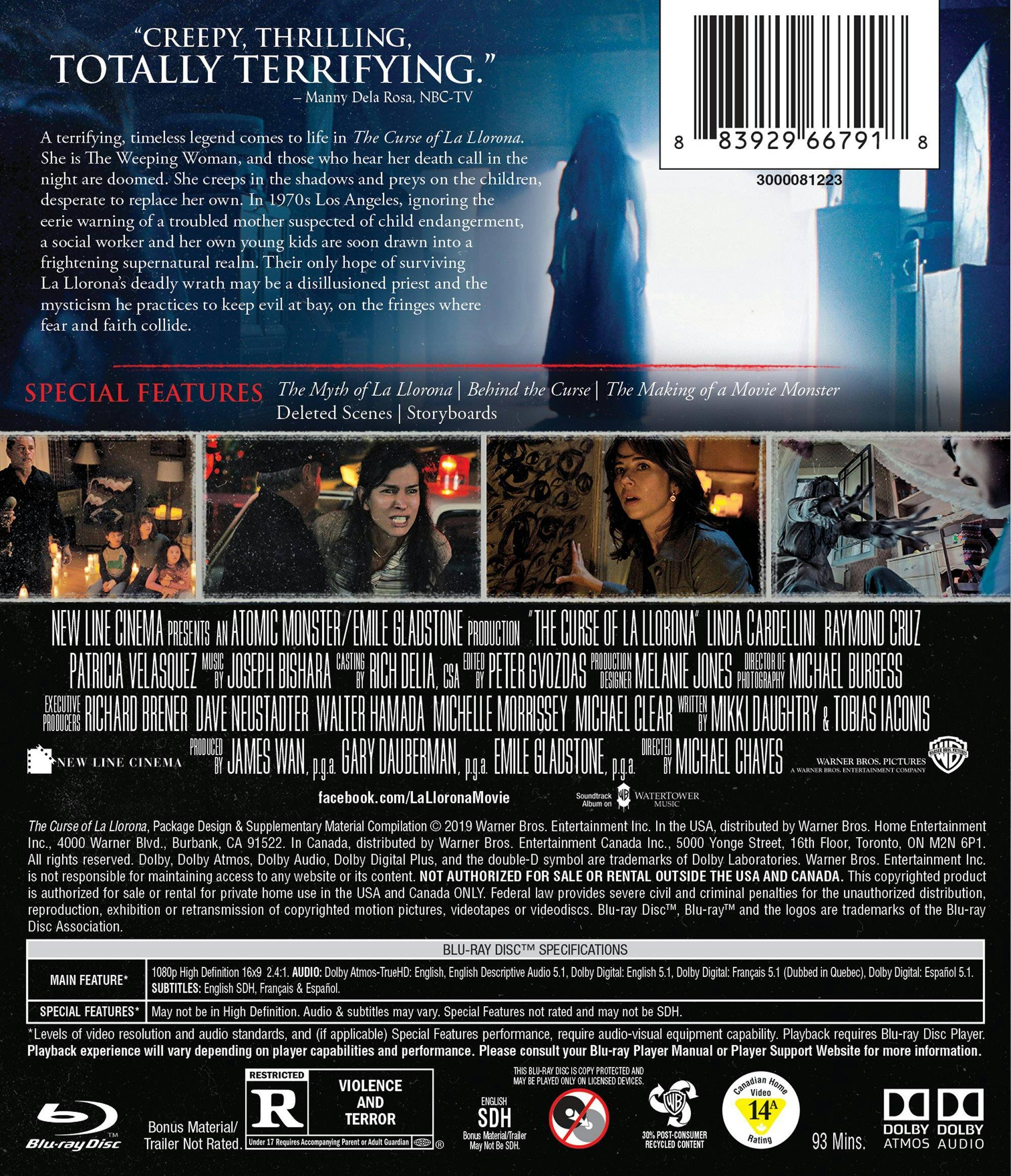 Back. The Curse of La Llorona [Blu-ray].