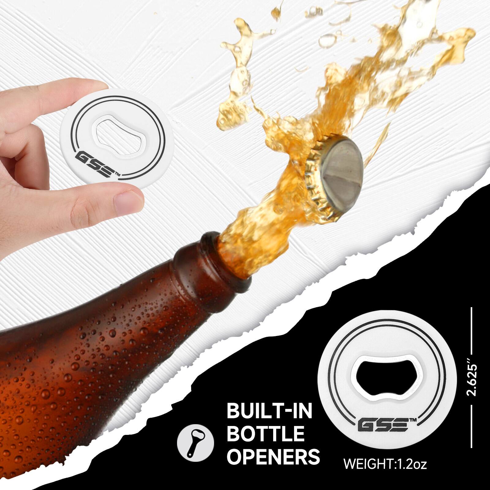 GSS BUILT-IN TM GSS BOTTLE OPENERS  
WEIGHT: 1.2oz  
2.625"