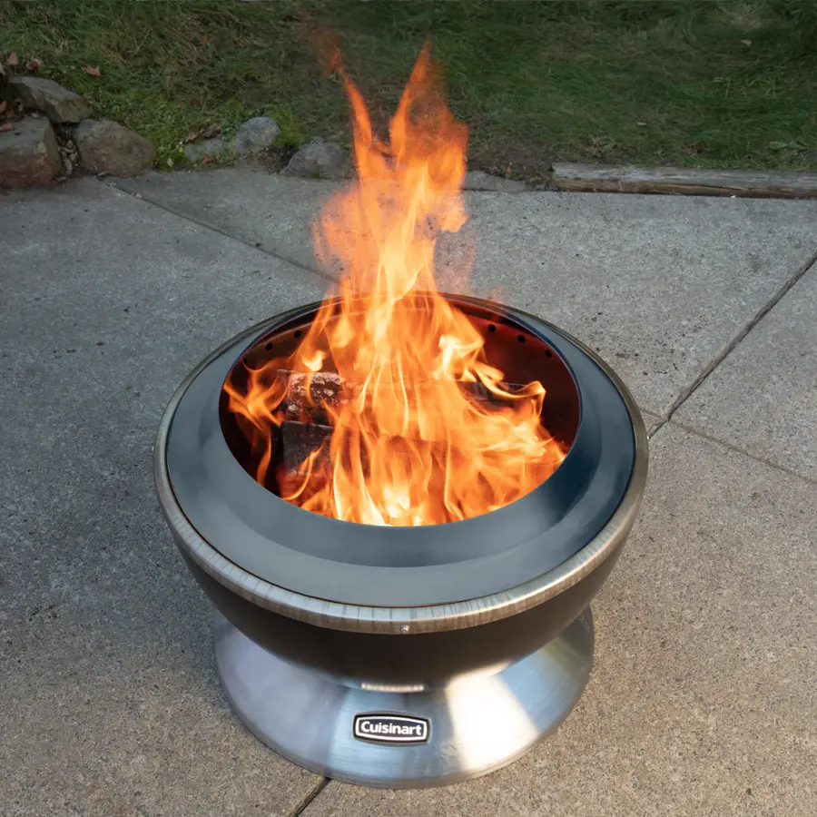 Alt View 29. Cuisinart - 24” Cleanburn Smokeless Fire Pit - Black.