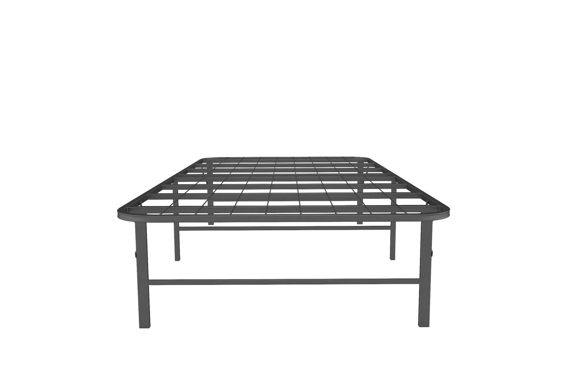 Signature Sleep - Lewis Metal Platform Twin Bed Frame - Black - Front_Zoom