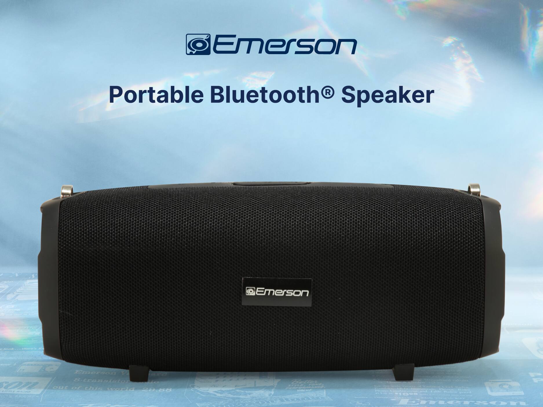 Emerson Portable Bluetooth® Speaker, Emerson 1d, Emerson 1 ACC f-transistor Cm ouc of this world 20.85 4mL2 PO W -  - t - 10208 1 Emerson