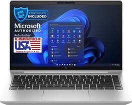 HP - 645 G10 14" Refurbished Laptop - AMD Ryzen 5 Pro 7530U with 16GB RAM - AMD Radeon Graphics - 256GB SSD - Silver