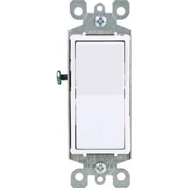 Leviton - Decora Rocker Single-Pole Quiet Switch 120/277V, Residential Grade - Light Almond