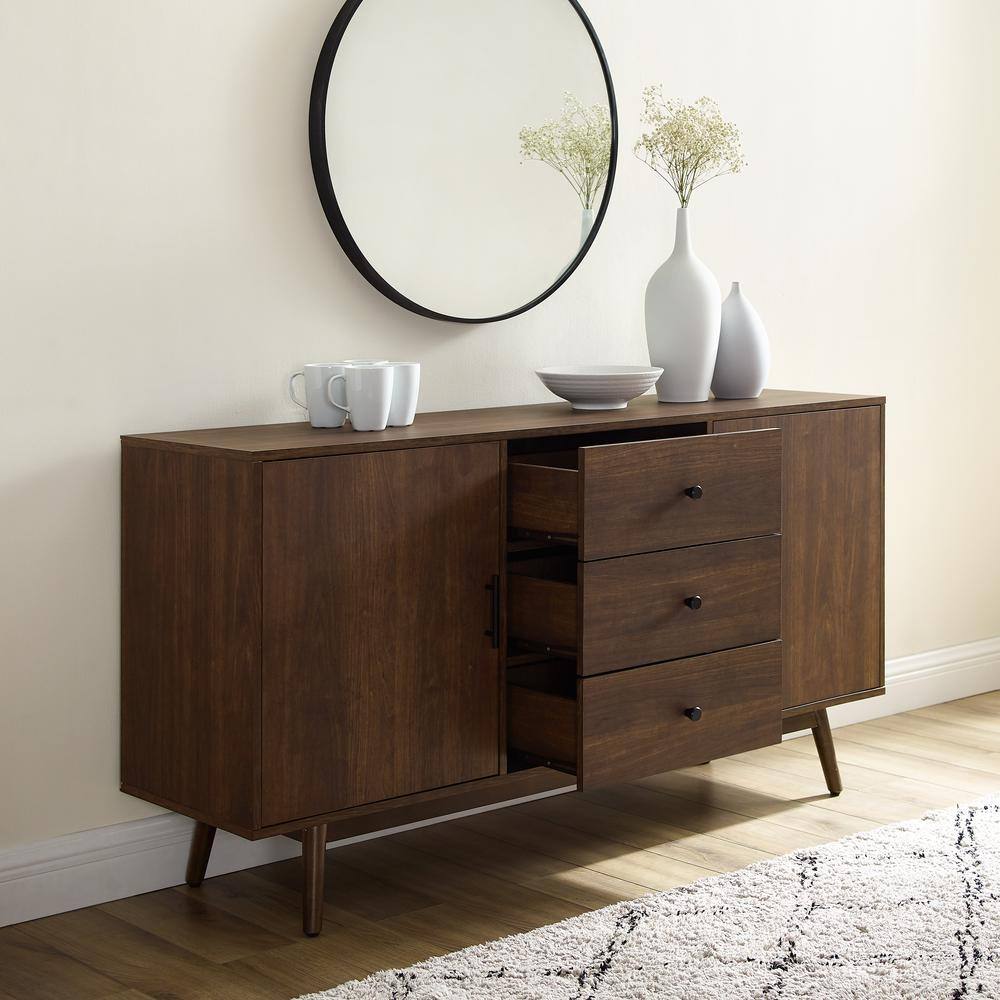 Alt View 7. Crosley Furniture - Lucas Sideboard - Brown.