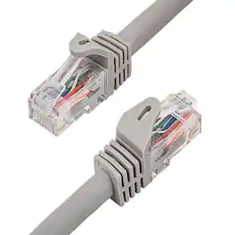 Sanoxy - Cables and Adapters; 1ft Cat6a 600 MHz UTP Snagless Ethernet Network Patch Cable - Gray