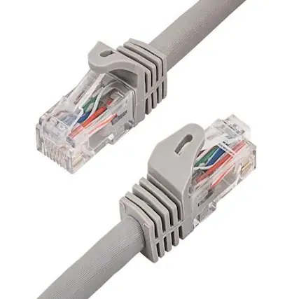 Front. Sanoxy - SANOXY Cables and Adapters; 1ft Cat6a 600 MHz UTP Snagless Ethernet Network Patch Cable, Gray - Gray.