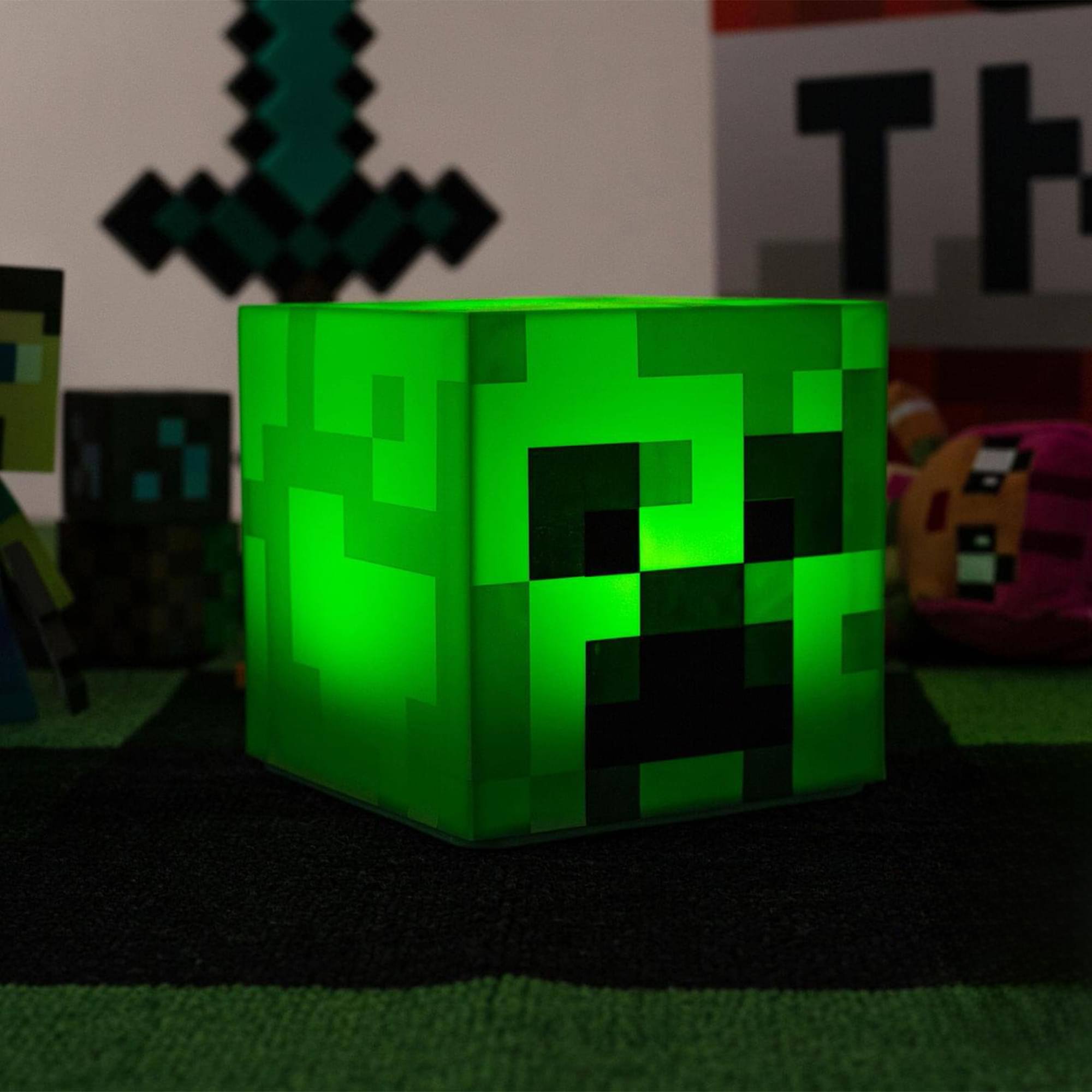 Alt View 2. Ukonic - Minecraft 3-Piece Mood Light Bundle | TNT | Creeper | Lava - Multicolored.