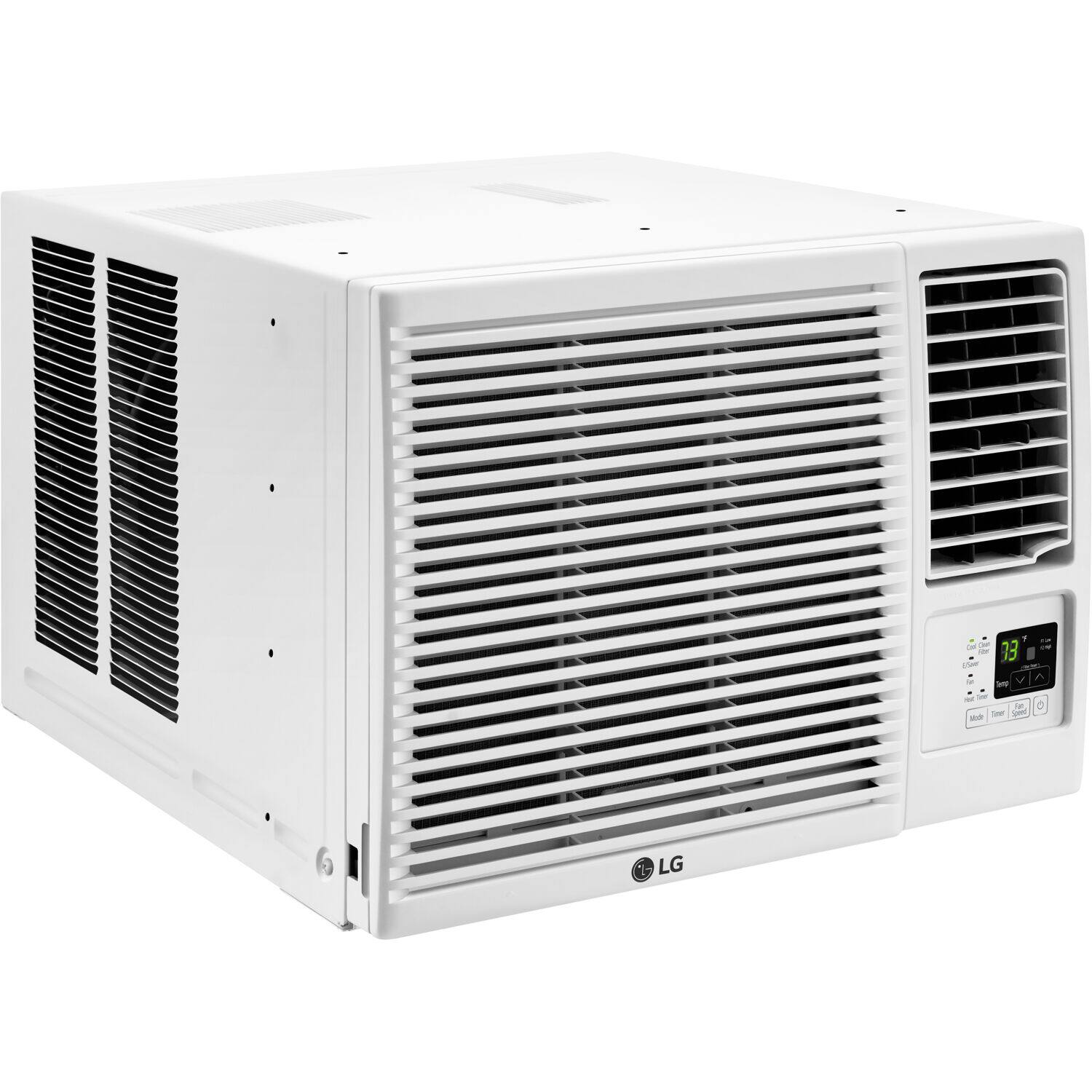 Alt View 4. LG - 330 Sq. Ft 7,600 BTU Window Mounted Air Conditioner with 3,850 BTU Heater - White.