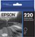 Front Zoom. Epson - 220 Ink Cartridge - Black.