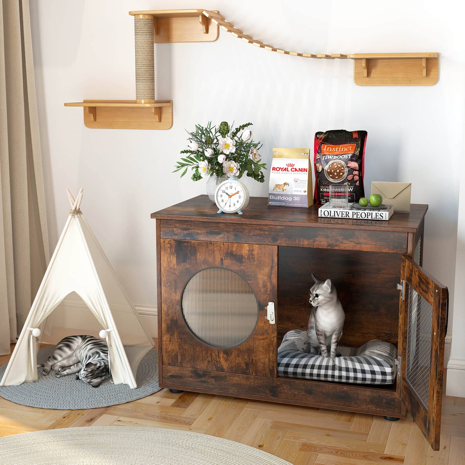 Sure, here is the corrected and grouped text from the image:

- ROYAL CANIN
- Bulldog 30
- Instinct Rawboost
- KIBBLES
- OLIVER PEOPLES