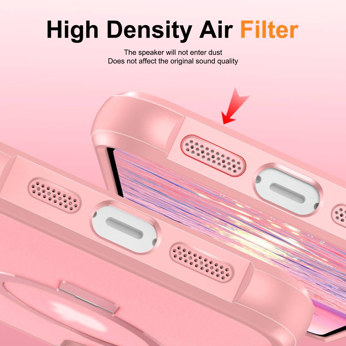 High Density Air Filter

The speaker will not enter dust  
Does not affect the original sound quality