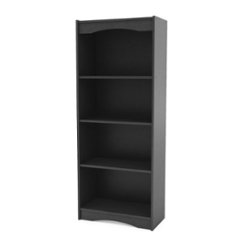 CorLiving - Hawthorne 4 Shelf Bookcase in - Black - Front_Zoom
