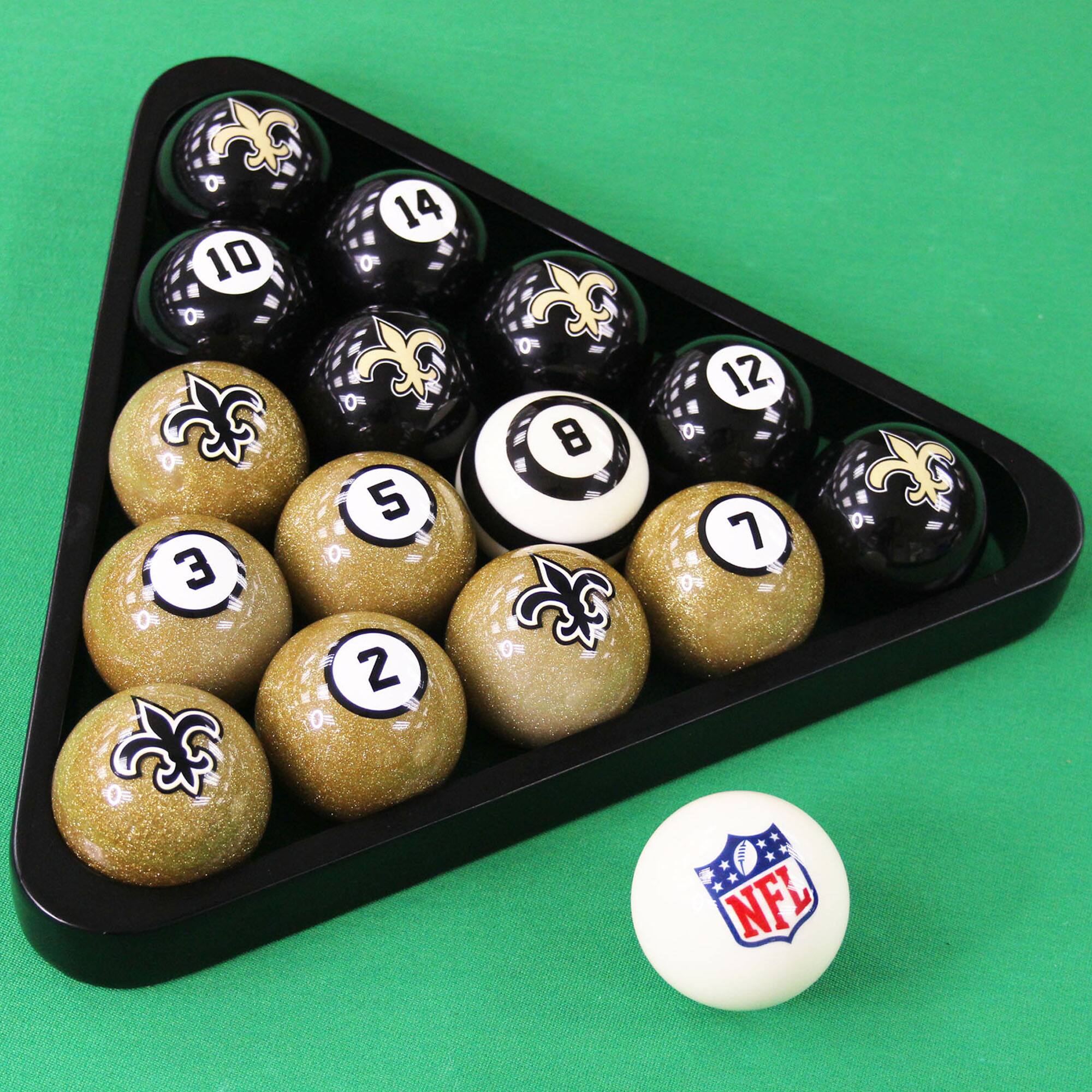 Alt View 2. Imperial - New Orleans Saints Billiard Ball Set with Numbers - Multicolor.