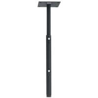 Chief - 8" SQUARE CEILING PLATEW/ADJUSTABLE COLUMN - Black - Front_Zoom