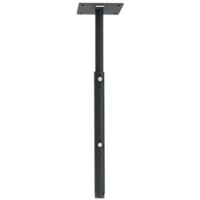 CHIEF 8" SQUARE CEILING PLATEW/ADJUSTABLE COLUMN - Black - Front_Zoom