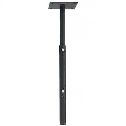 Front. Chief - CHIEF 8" SQUARE CEILING PLATEW/ADJUSTABLE COLUMN - Black.