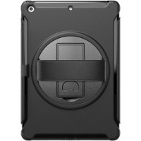 SaharaCase - Protection Hand Strap Series Case for Apple iPad 10.2 (8th Generation 2020 and 9th Generation 2021) - Black - Front_Zoom