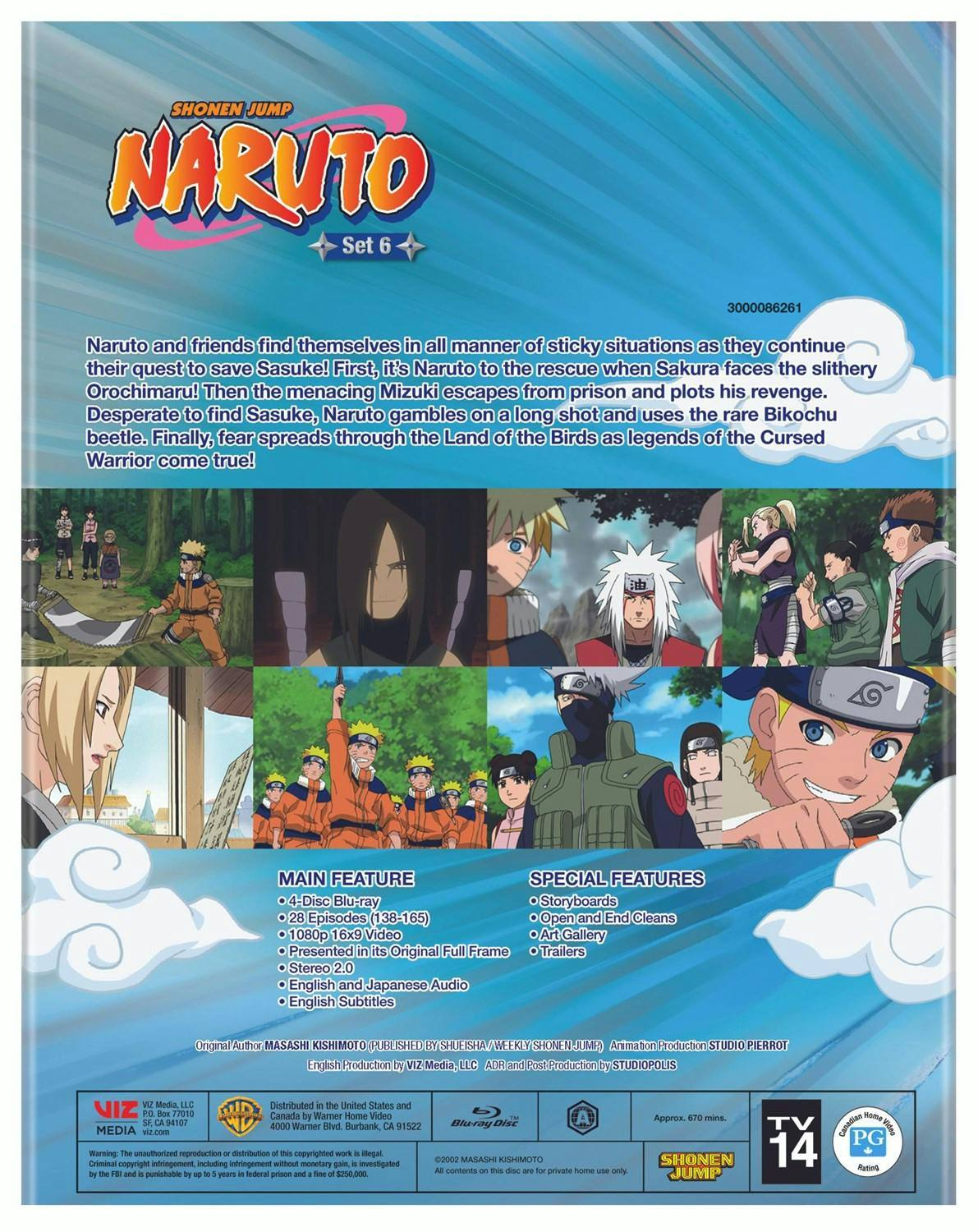 Back. Naruto - Set 6 (Box Set) [Blu-ray].