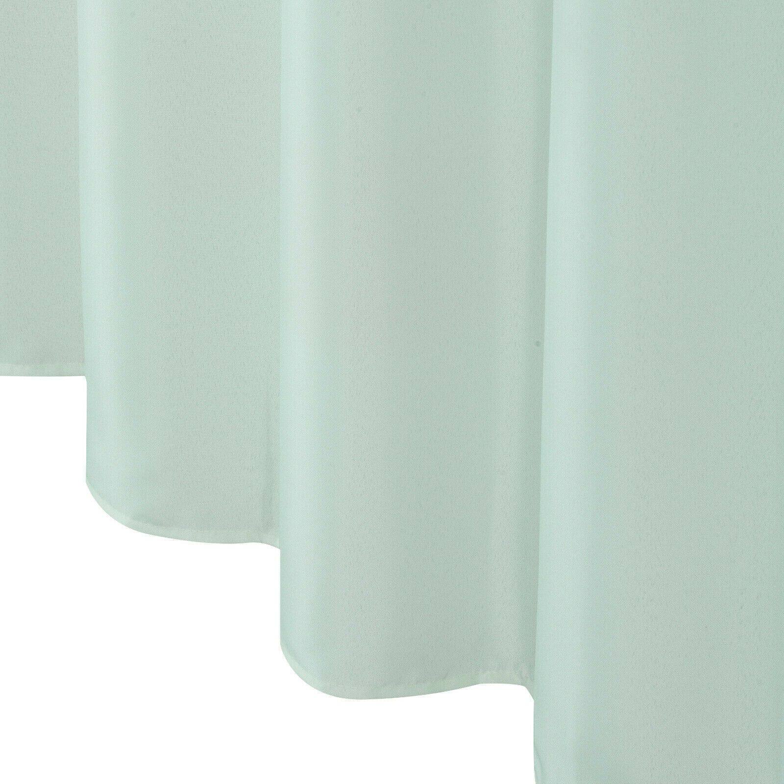 Angle. Kate Aurora - Kate Aurora Hotel Collection Water Resistant Fabric Shower Curtain Liner - Seamist/Aqua - Seamist/Aqua.