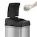 Left. iTouchless - 13-Gal. Touchless Trash Can - Stainless Steel/Black.