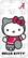 Front Standard. Tribeca - Hello Kitty Alabama Crimson Tide Hard Shell Case for Apple® iPhone® 5 - Black.