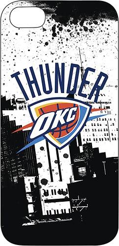 Front Standard. Tribeca - NBA Cityscapes Oklahoma City Thunder Case for Apple® iPhone® 5 - Black.