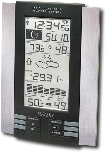 The Weather Channel® La Crosse Technology® Wireless Weather Station With  Pressure History