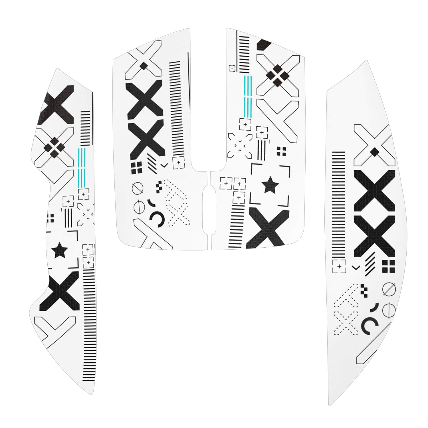 PO3TICJUNKI3 - Attack Shark X11 59g Superlight Gaming Mouse With Grip Tape Rgb Charging Dock Bt4g Pc Buttons - Wired - Griptape （white）