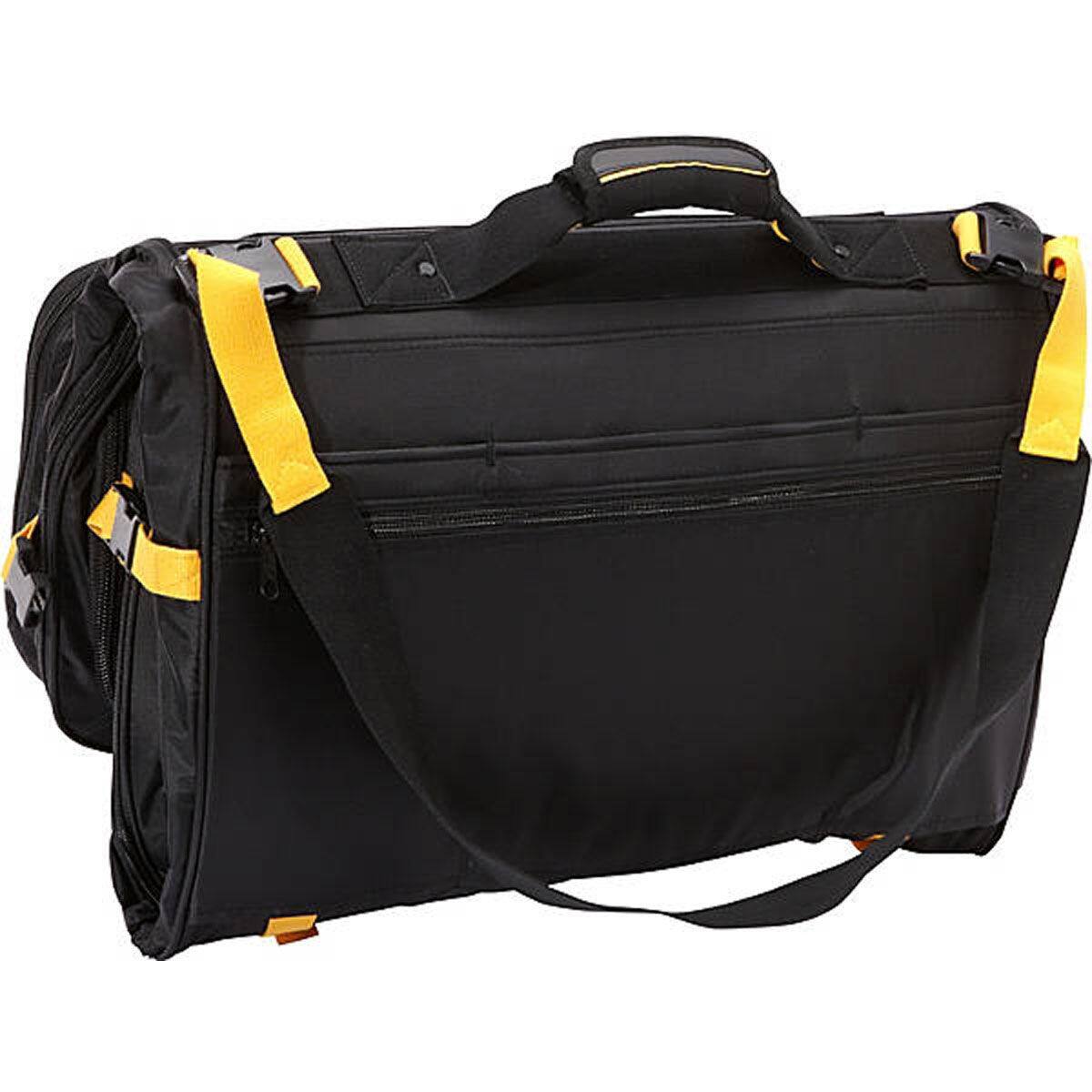 Alt View 1. A.Saks - A.Saks Expandable Deluxe Tri-Fold Carry On Garment Bag - Black.