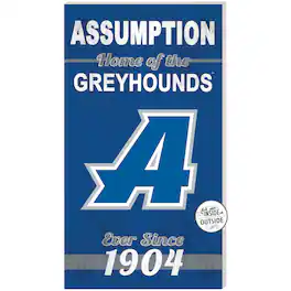 Jardine - Assumption Greyhounds 11'' x 20'' Home Of The Sign - Blue