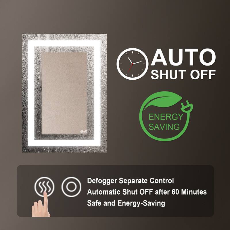 AUTO SHUT OFF ENERGY SAVING

Defogger Separate Control
Automatic Shut OFF after 60 Minutes
Safe and Energy-Saving
