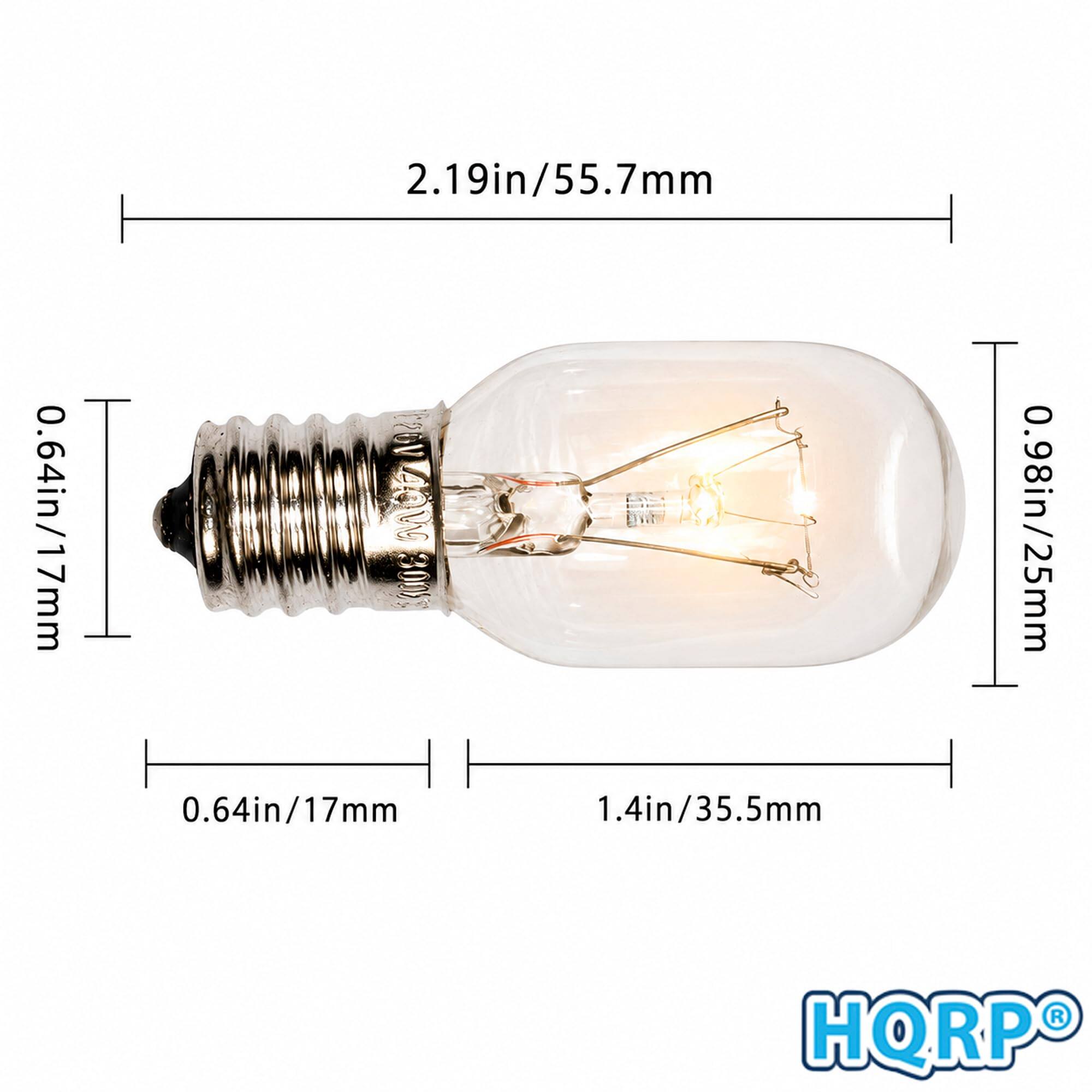 0.64in/17mm  
2.19in/55.7mm  
0.64in/17mm  
1.4in/35.5mm  
0.98in/25mm  
HQRP