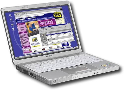 Angle Standard. Compaq - Presario Notebook with AMD Turion™ 64.