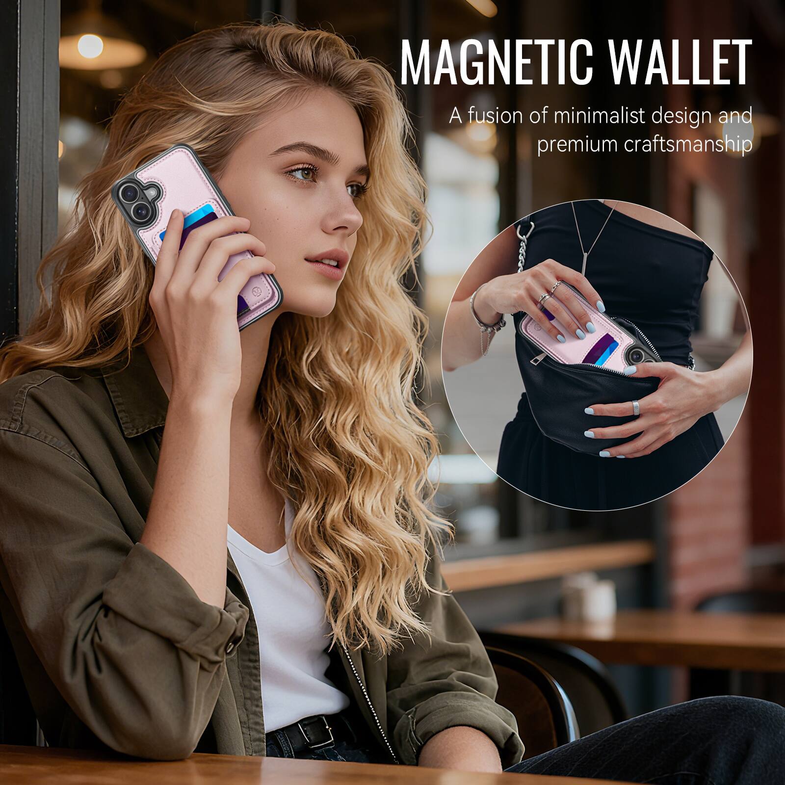 MAGNETIC WALLET  
A fusion of minimalist design and premium craftsmanship