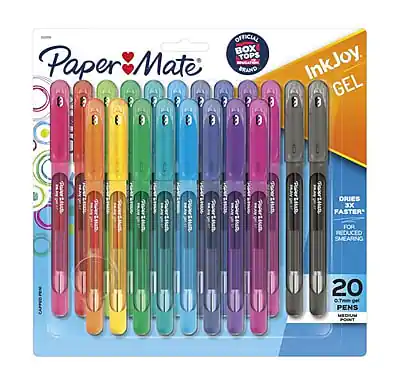 Paper Mate InkJoy GEL
Dries Faster for Reduced Smearing
20 Pens
0.7mm Point
Capped