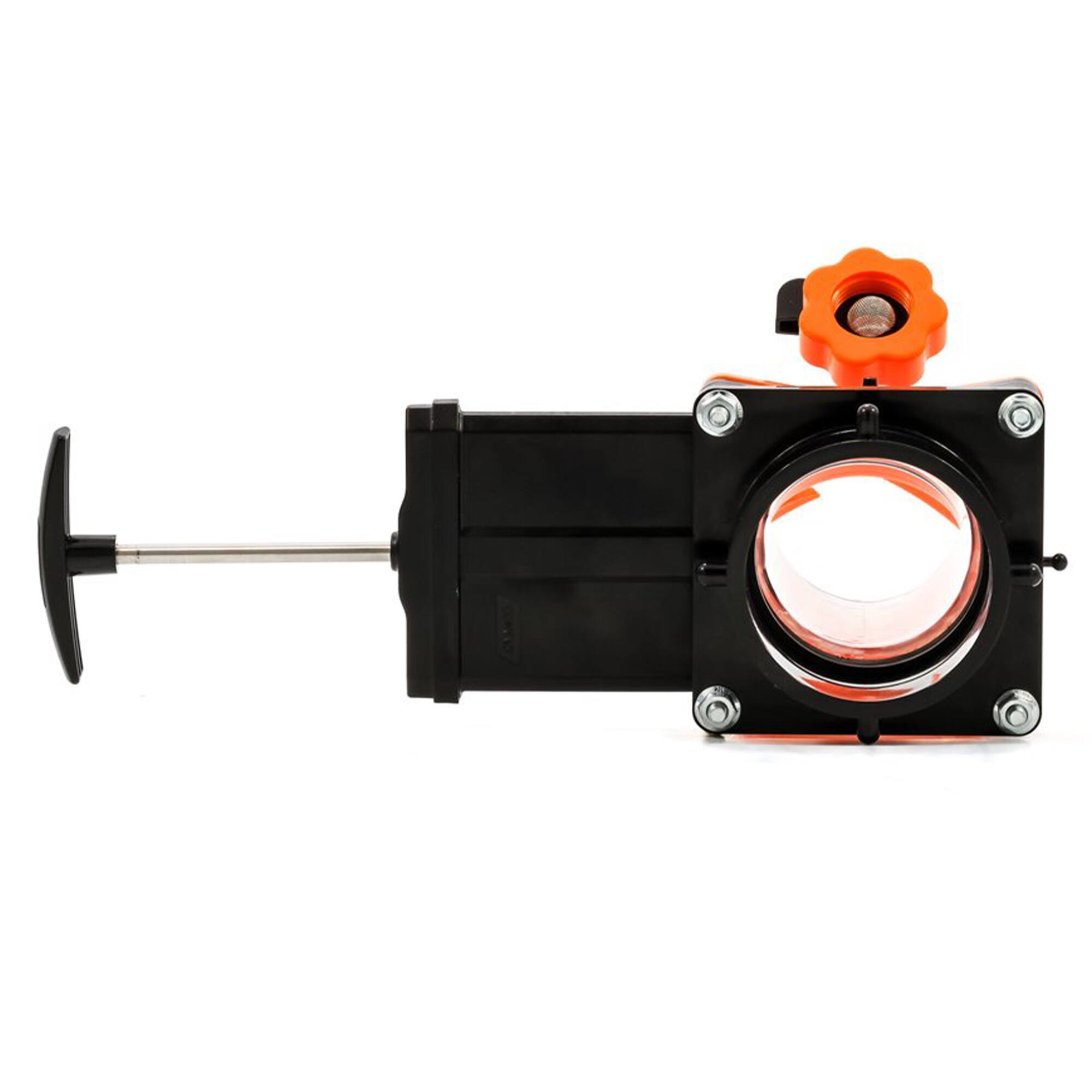 Alt View 10. Camco - Camco Rhino Blaster Pro Clear Elbow RV Trailer Holding Tank Rinser w/Gate Valve - Black.